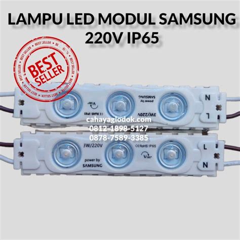 Jual Lampu LED Modul SAMSUNG 220V 3W Cahaya Glodok