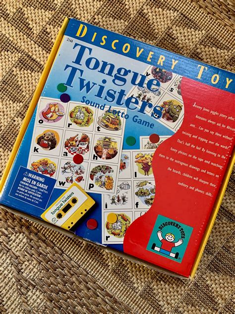 Vintage Discovery Toys Tongue Twisters Sound Lotto Game Etsy