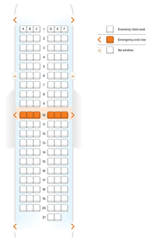 South West Boeing 737 800 Seat Map