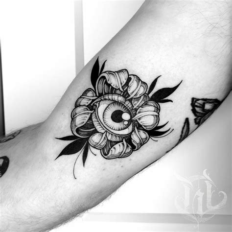 Eye Flower Flash Tattoo Eyeball Tattoo Eye Tattoo Elbow Tattoos