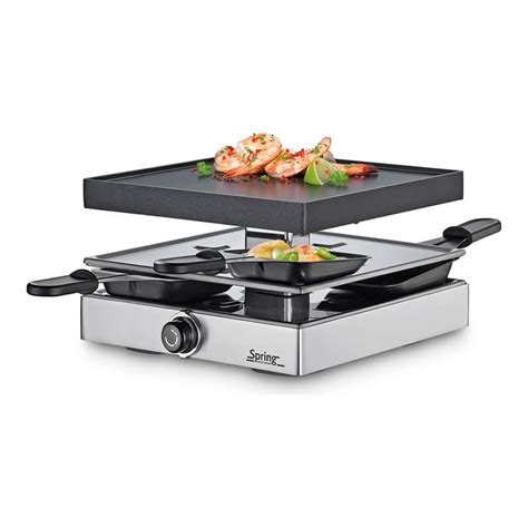 Spring Raclette Classic Mit Alugrillplatte F R Personen