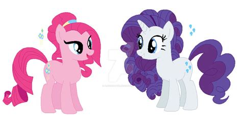 Mlp Au Personality Switch Rarity And Pinkie Pie By Alicornaqua On