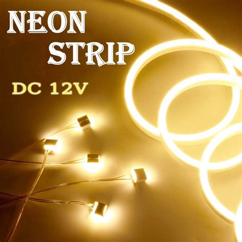 Dc 12v Waterproof Neon Light Strip Smd 2835 6x12mm 120leds M Flexible Led Strip Tape Neon Tube