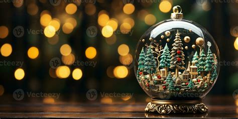 Navidad bandera con nieve globo invierno abeto árbol en vaso pelota