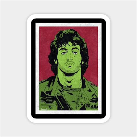 Rambo First Blood Pop Art Rambo Magnet Teepublic