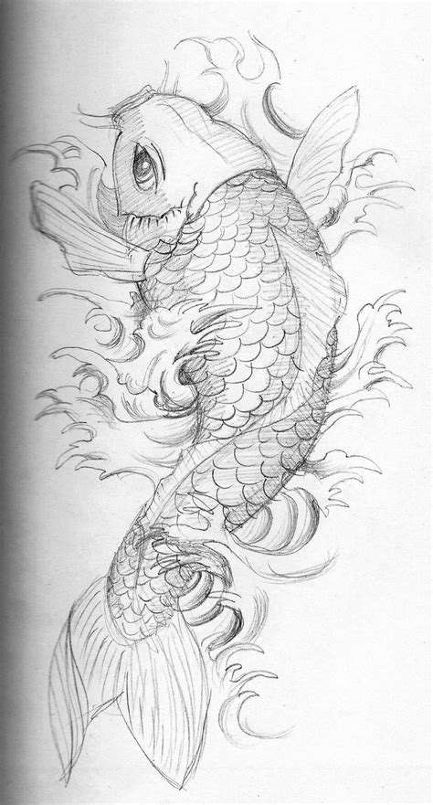 Coy Fish Drawing at PaintingValley.com | Explore collection of Coy Fish ...