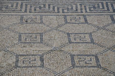 Mosaic Floor In The House Of The Swastika With Swastika Mo Flickr