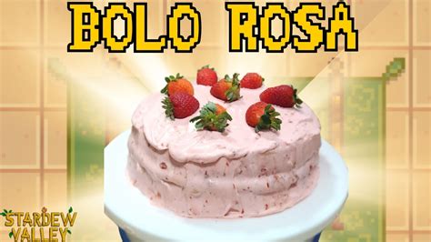 Fiz O Bolo Rosa Do Stardew Valley Na Vida Real Youtube