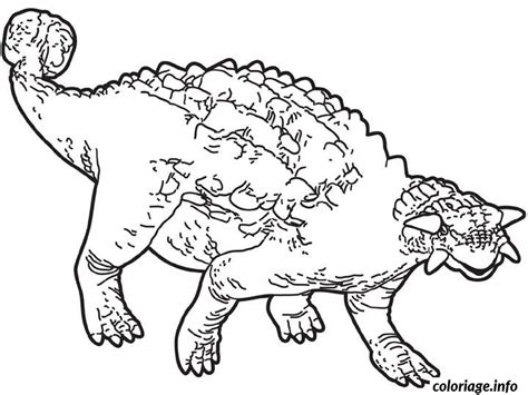 Coloriage Dessin Dinosaure Ankylosaure Jecolorie