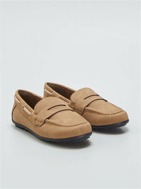 Mocassins En Su Dine Beige Kiabi