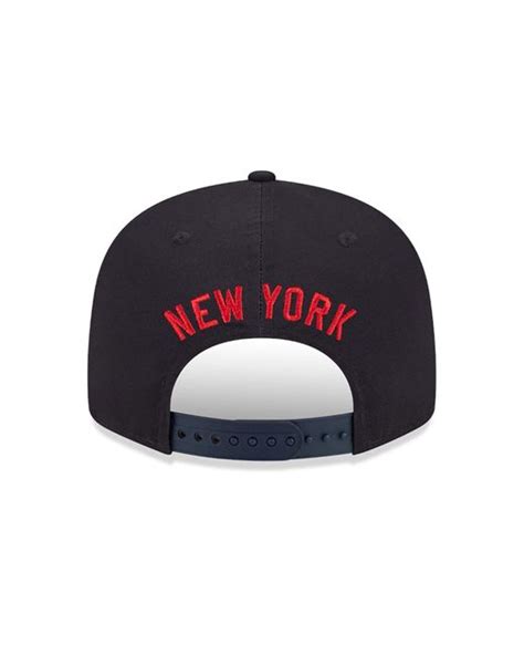 KTZ New York Yankees Side Patch Navy 9fifty Snapback Cap In Blue For