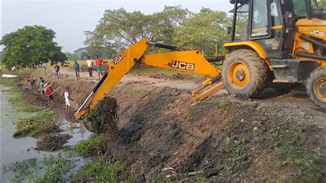 4dx Jcb Working Backhoe Loader Road Work EcoXcellence YouTube