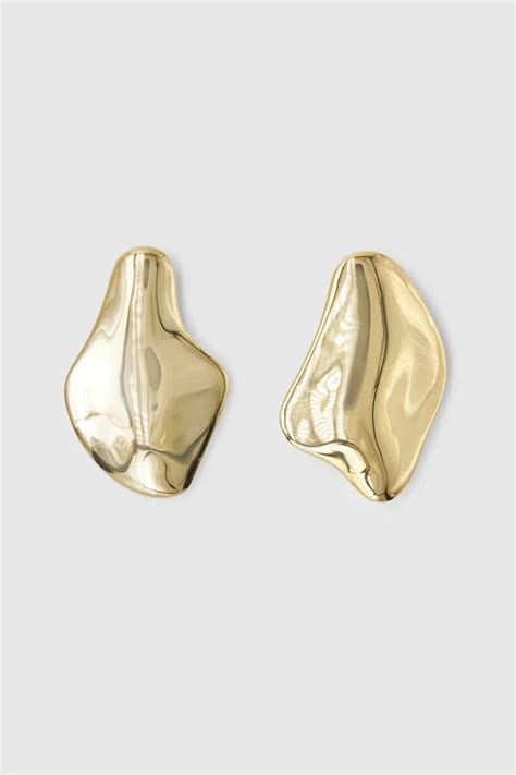 Brie Leon Val Stud Earring Gold En 2024 Boucles