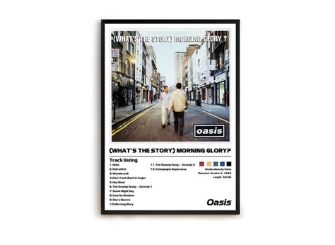 Oasis What S The Story Morning Glory Minimalist Album Cover Poster Sold By Letti State