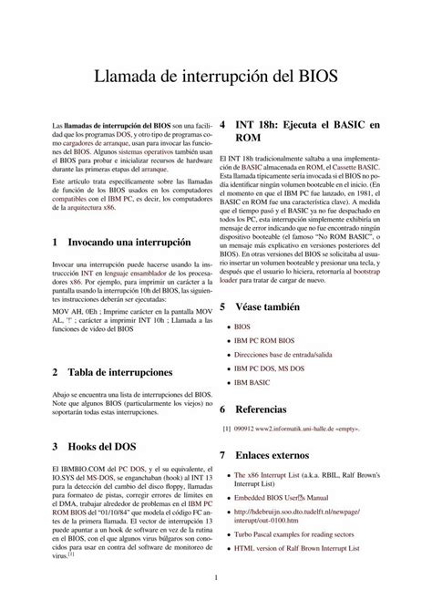 Pdf Llamada De Interrupci N Del Bios Dokumen Tips