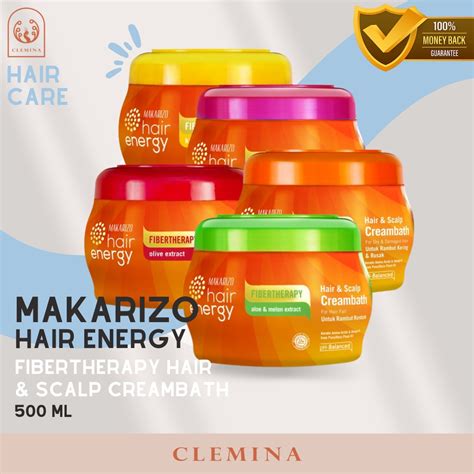 Jual MAKARIZO Hair Energy Fibertherapy Hair Scalp Creambath 500 Ml