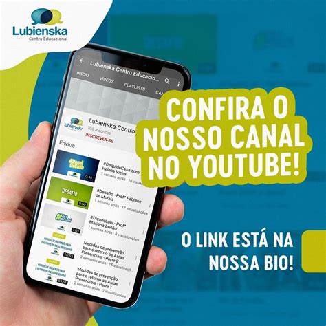 Você já conhece o canal do Lubienska no Youtube Lubienska Centro