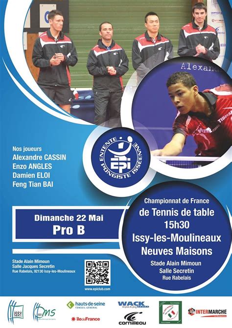 Affiches Pro A Pro B Et Mai Ligue D Ile De France De Tennis