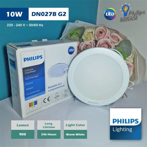 Jual Lampu Downlight LED Philips DN027B 10 Watt 5 Inch Putih Shopee