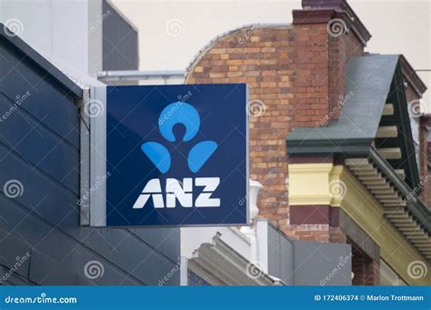 Anz Australia And New Zealand Banking Group Bank Sign Editorial Stock