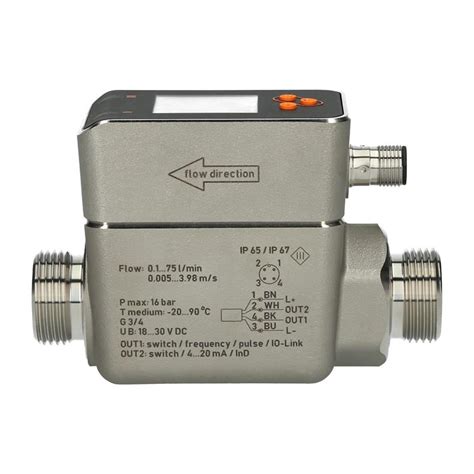 Magnetic Inductive Flow Meter Ifm Electronic Sm Automation