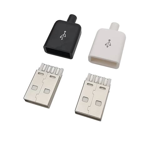 Sztuk Rodzaj Usb M Skie Z Cze Wtykowe Do Lutowania Diy Port Adowanie