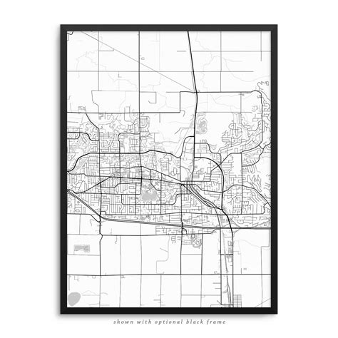 Abbotsford Canada Poster – City Map Decor