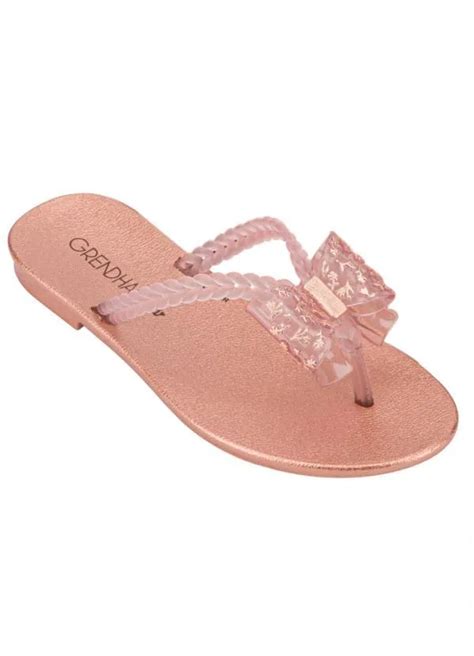 Chinelo Infantil Bela Cacau Meiga Nude Multimarcas