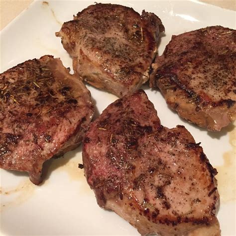 Rosemary And Garlic Simmered Pork Chops Recipe Allrecipes