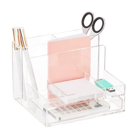 Small Acrylic Desktop Organizer | The Container Store