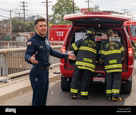 9-1-1, (aka 911), left: Ryan Guzman, May Day', (Season 5, ep. 516, aired May 2, 2022). photo ...