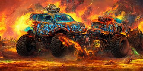 Monster Truck Fire Sdgp10x By Groovytripz On Deviantart