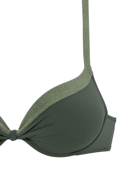 Jette Push Up Bikini Londyn Oliv Cup B