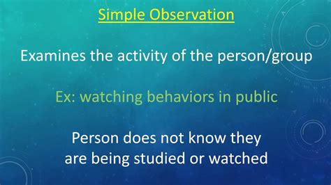 What Is Unobtrusive Observation