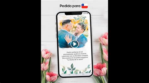 Hermosa Video Invitación de Boda con hojas verdes y dorados Silvio y