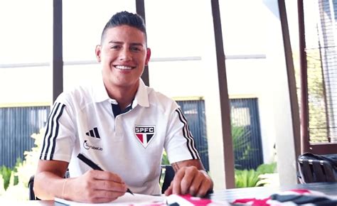 James Rodríguez presentado oficialmente con el Sao Paulo