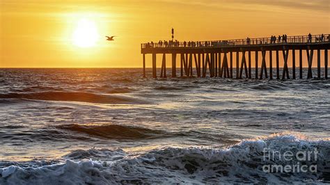 Hermosa Beach Pier at sunset 2 Photograph by Chris Farr - Fine Art America