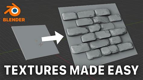 Sculpting textures in blender using stencils easy brick textures and ...