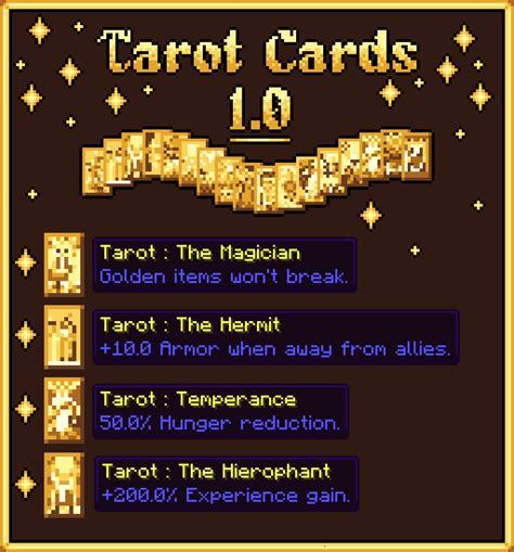 Tarot Cards Screenshots Minecraft Mods CurseForge