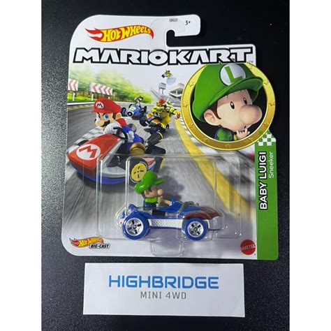 Hot Wheels Mario Kart HDB28 GBG25 Baby Luigi Sneakers Shopee Philippines