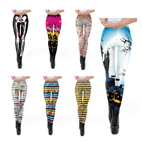 2020 Girl Leggings Sexy Womens Leggings Halloween Evil Terror Funny