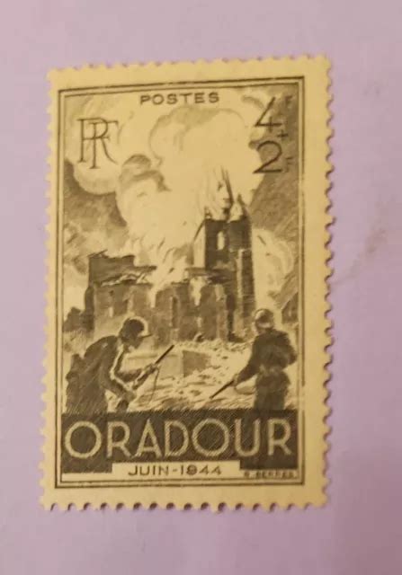 Ww France Oradour Sur Glane Timbre Neuf Avec Gomme Sans Charni Re Eur