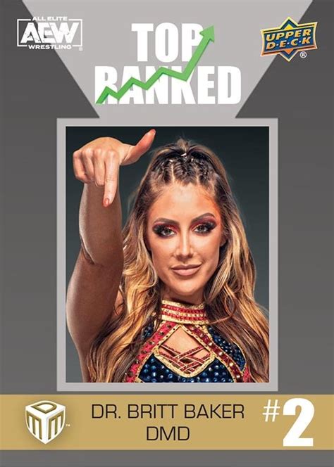 Aew Upper Deck E Pack Match Dated Moments Top Ranked Dr Britt