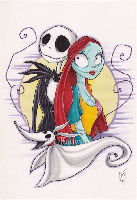 Jack Skeleton And Sally Drawings - Drawing Word Searches