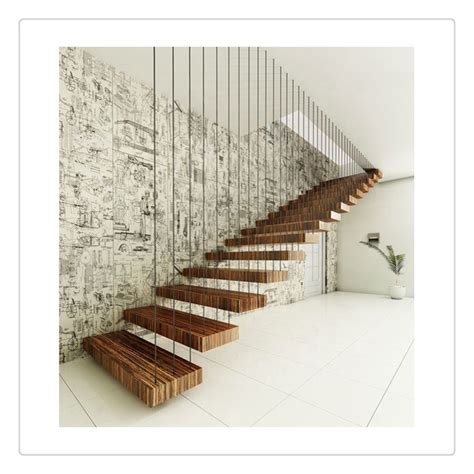 Prima Customized Glass Staircase Steel Hidden Beam Wooden Floating