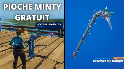 TUTO COMMENT AVOIR LA PIOCHE MINTY GRATUITEMENT SUR FORTNITE Hxd