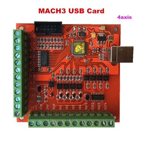 100khz Mach3 Usb 4 Axis Controller Card Breakout Board For Cnc