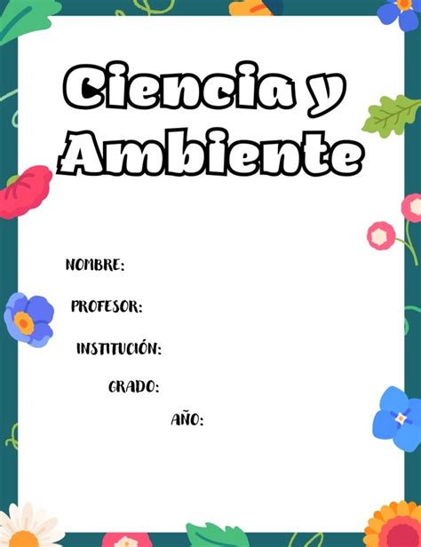 ᐉ Carátula De Ciencia Y Ambiente Para Primaria Descargar