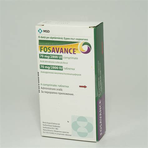 Fosavance 70mg2800ui X 1blist X 4cpr Catenaro