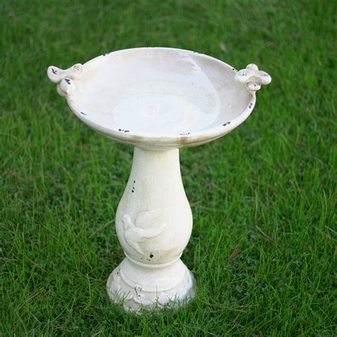 Alpine Antique Ceramic Bird Bath And Reviews Wayfair